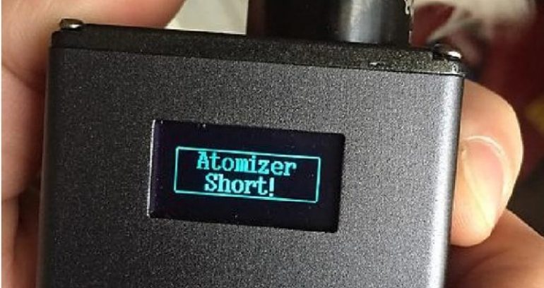 What to do when your vape signals for Atomizer Short